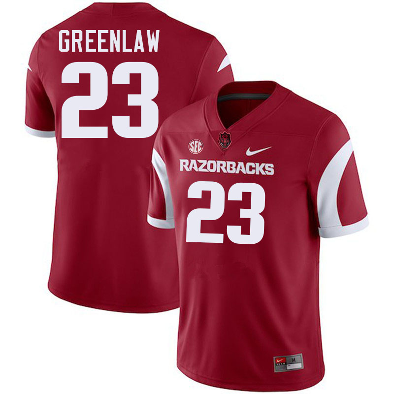 Dre Greenlaw Arkansas Jersey,Arkansas Razorbacks #23 Dre Greenlaw Jersey Youth College-Retro Cardina